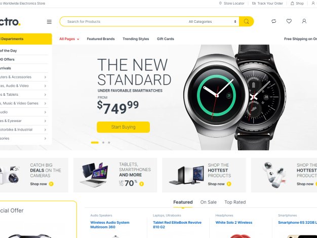 跨境电商网站源码WooCommerce模板WordPress主题